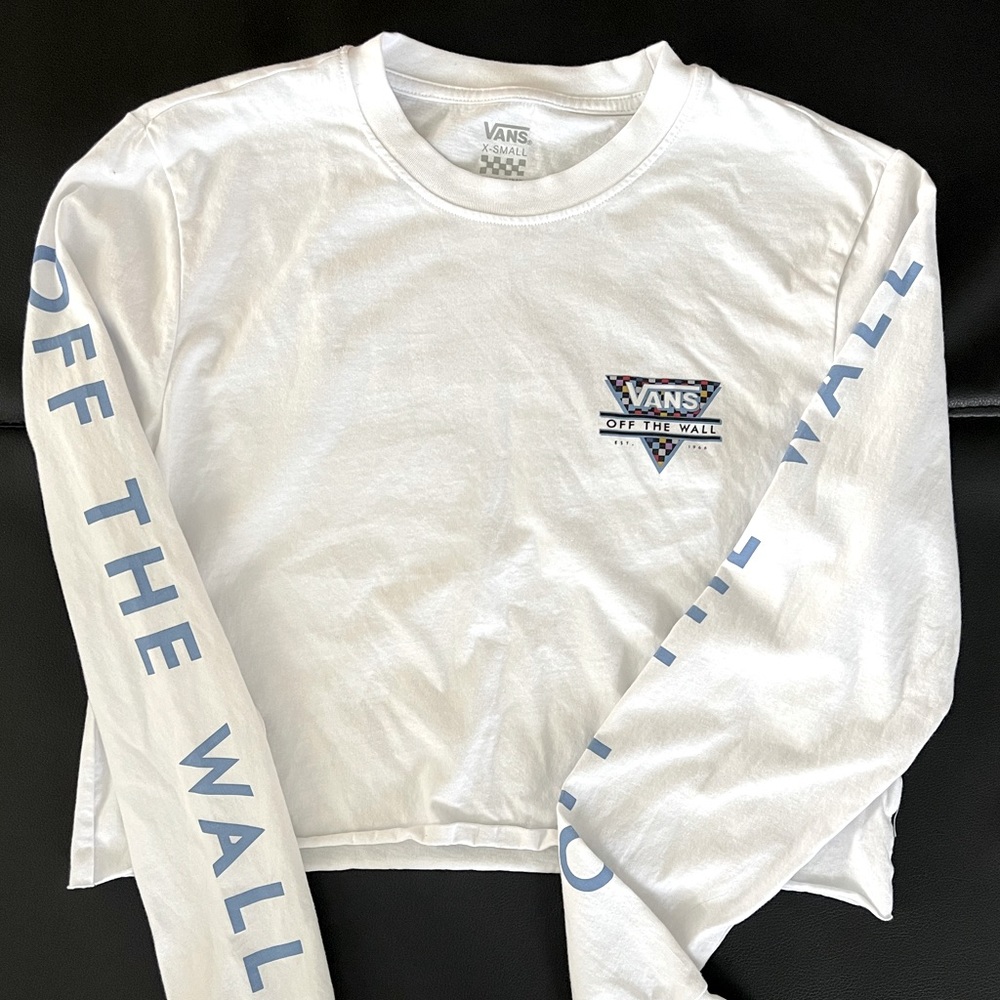 Vans long sleeve cropped T-shirt
